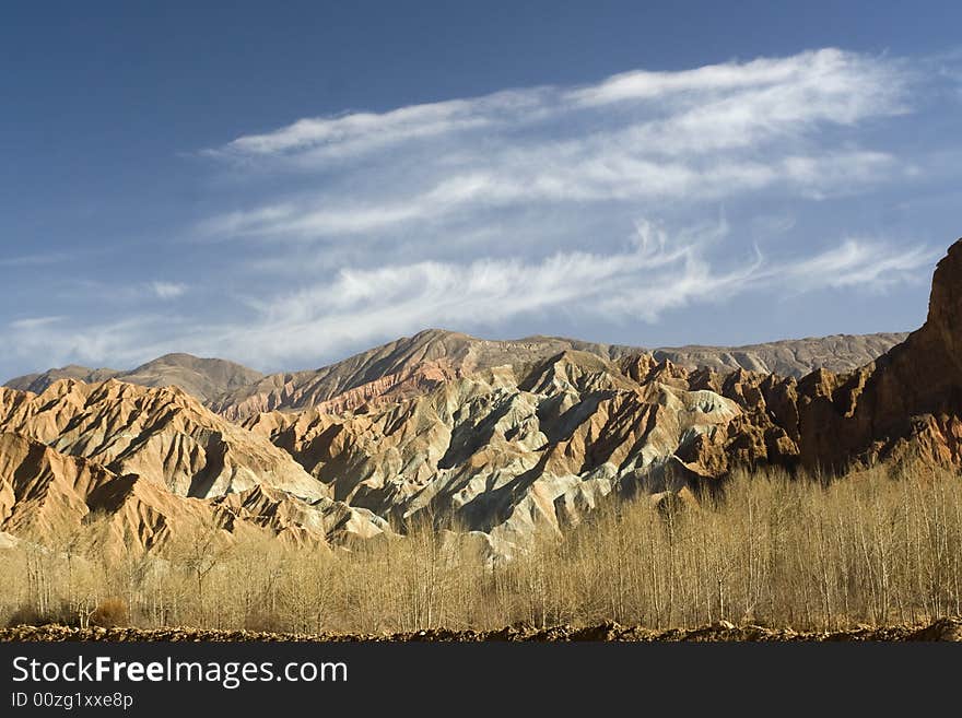 Mountain in Qinghai of China