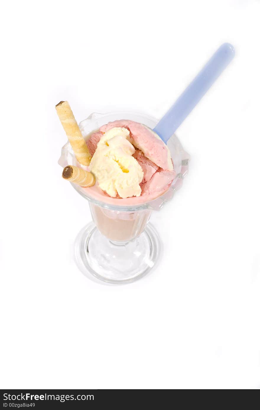 Ice cream in a glass