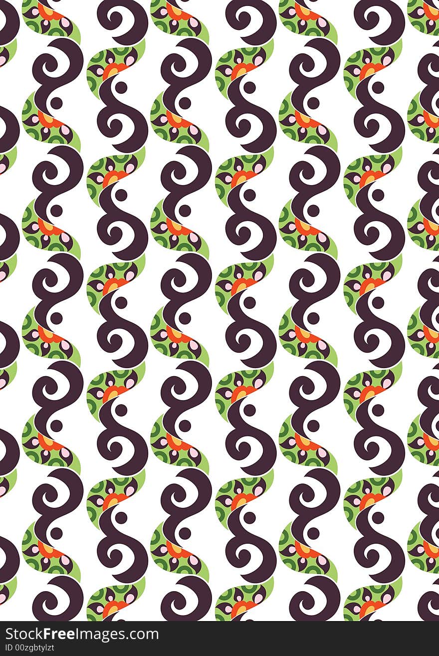 Ottoman style wallpaper pattern and shape