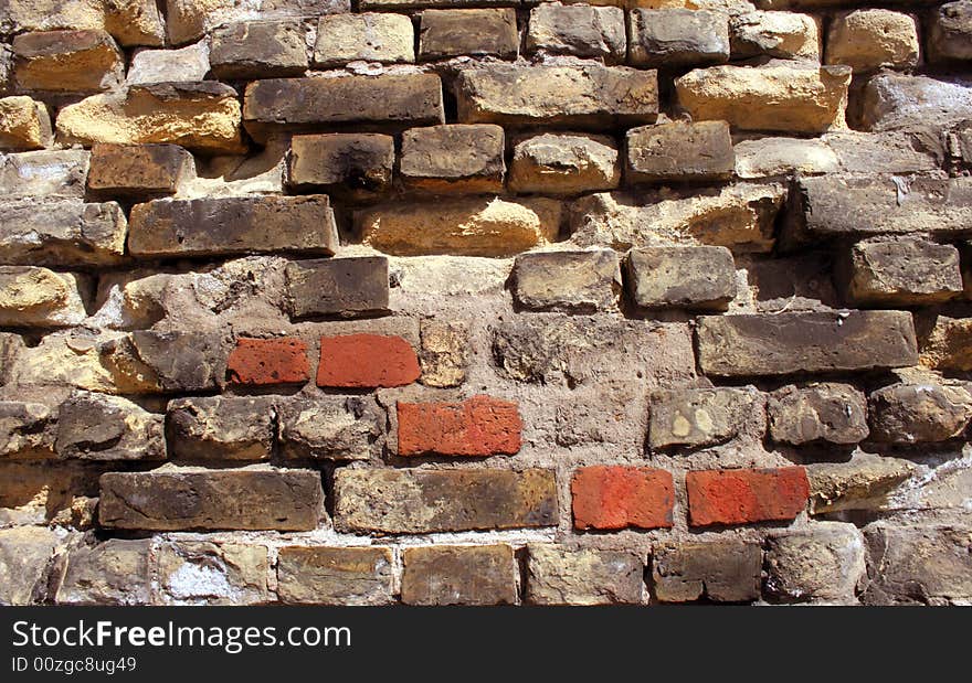 Old Brick Wall Texture tile. Old Brick Wall Texture tile.