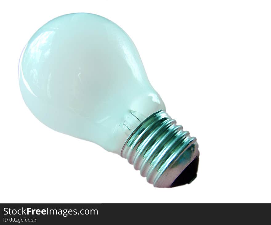 Light-bulb in the white background