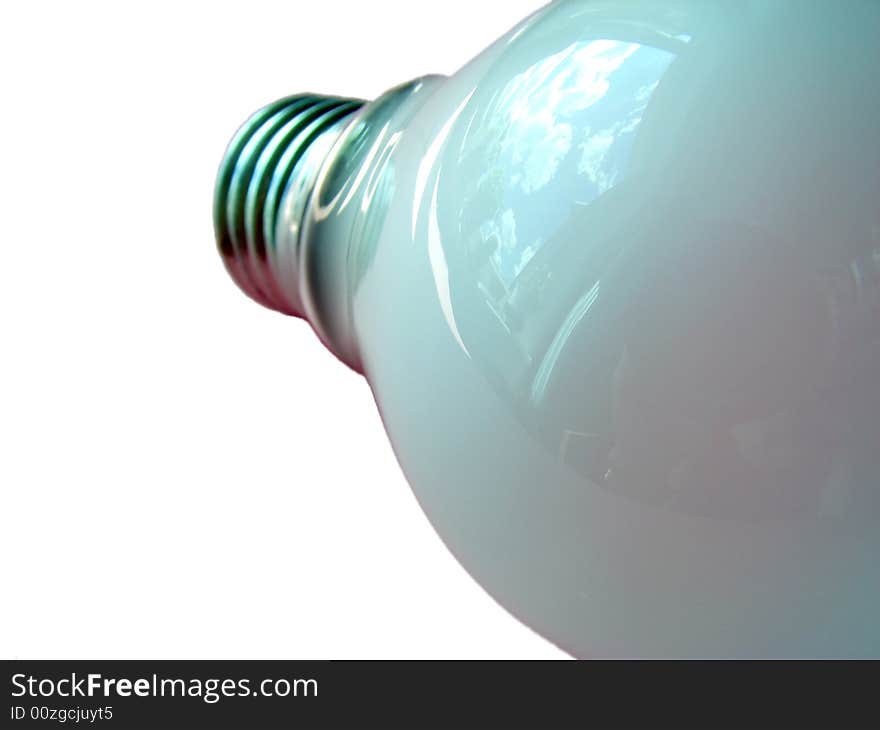 Light-bulb in the white background