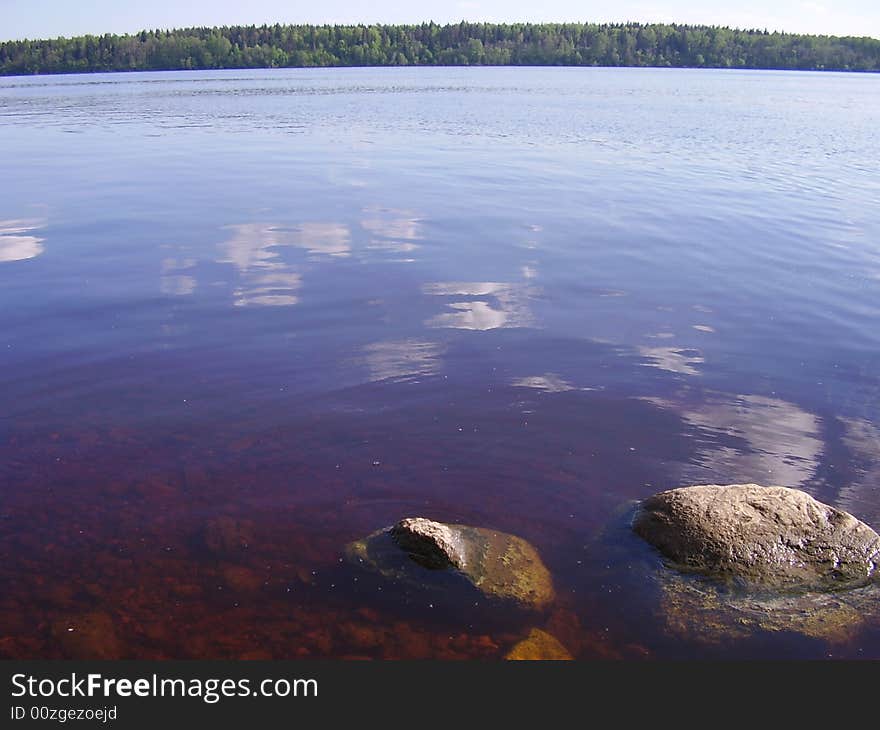 Greatly natur of Latvia, river Daugava