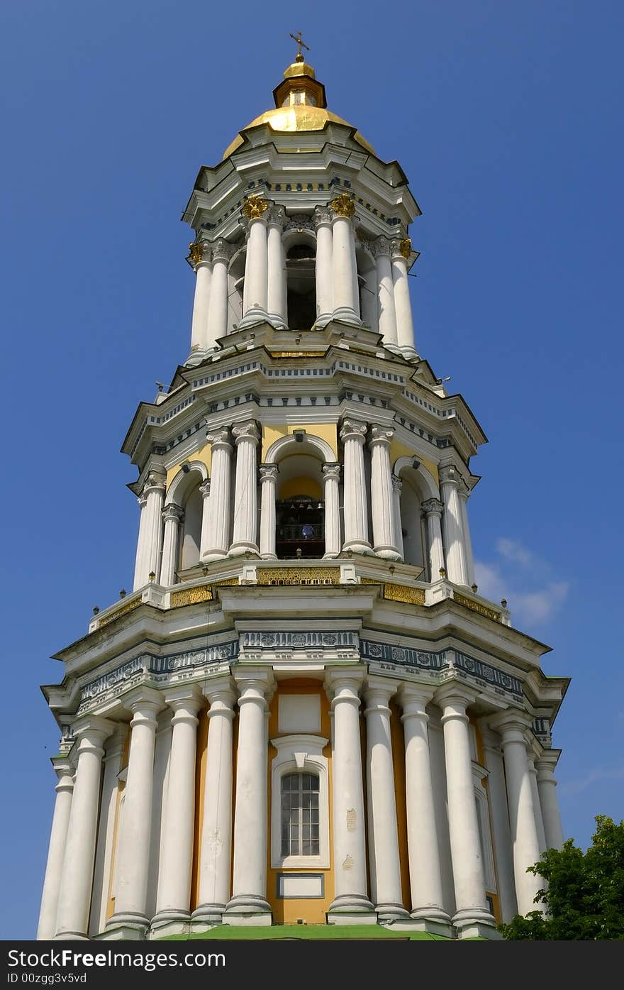 Belltower in Kiev Pechersk Lavra - monastery in Kiev, Ukraine