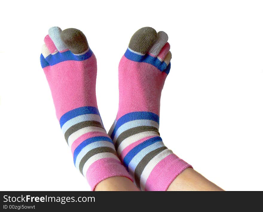 Socks with toes