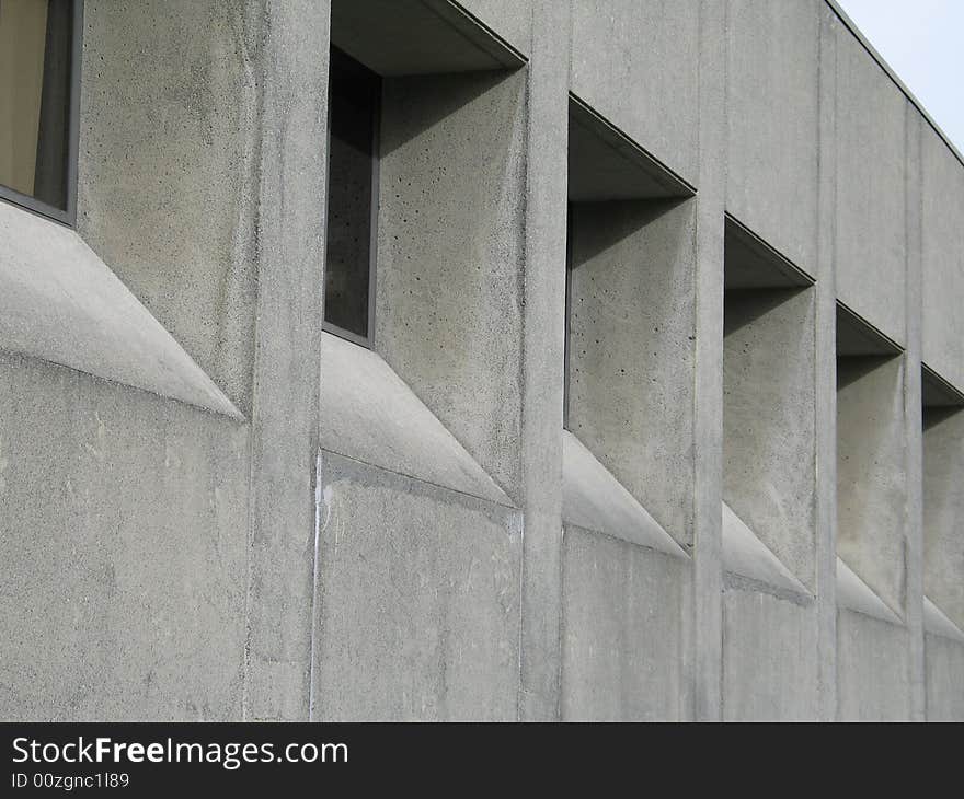 Cement building