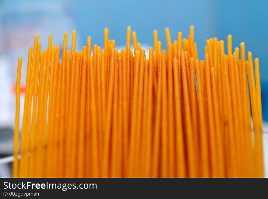 Dark Spaghetti with Bran, A Close shot. Dark Spaghetti with Bran, A Close shot.