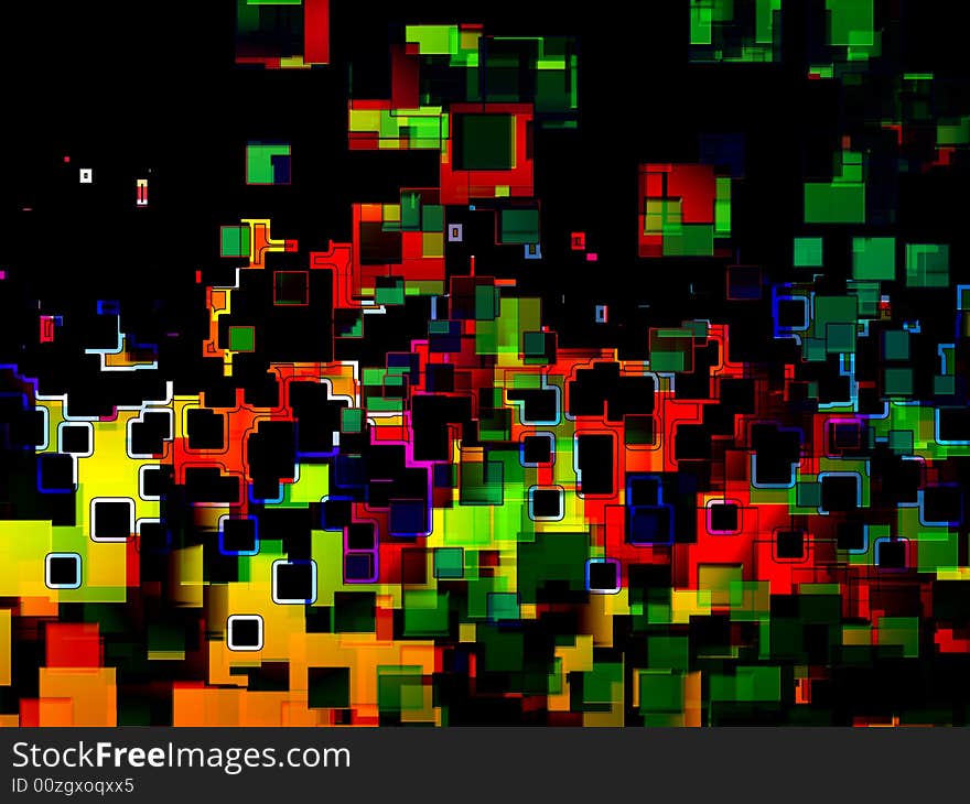 A colourful abstract background made out of squares. It would make an intresting background texture. A colourful abstract background made out of squares. It would make an intresting background texture.