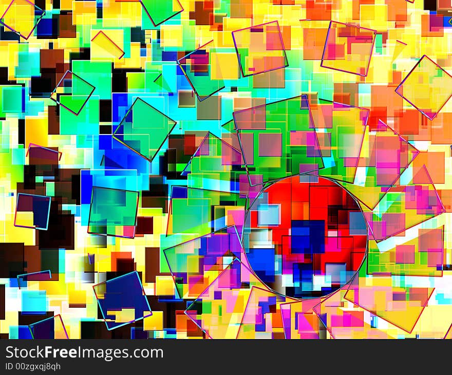 A colourful abstract background made out of squares. It would make an intresting background texture. A colourful abstract background made out of squares. It would make an intresting background texture.