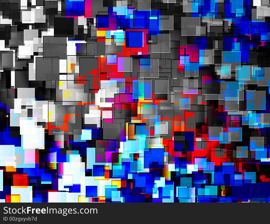 A colourful abstract background made out of squares. It would make an intresting background texture. A colourful abstract background made out of squares. It would make an intresting background texture.