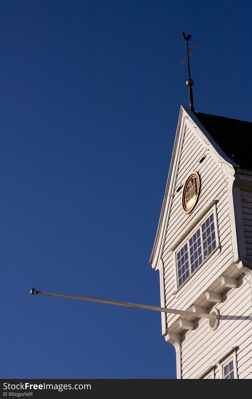 Tower with flag bar