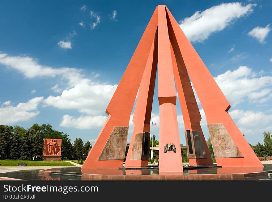 Memorial in honor of the Victory in Second World War. Chisinau, Moldova. Memorial in honor of the Victory in Second World War. Chisinau, Moldova.