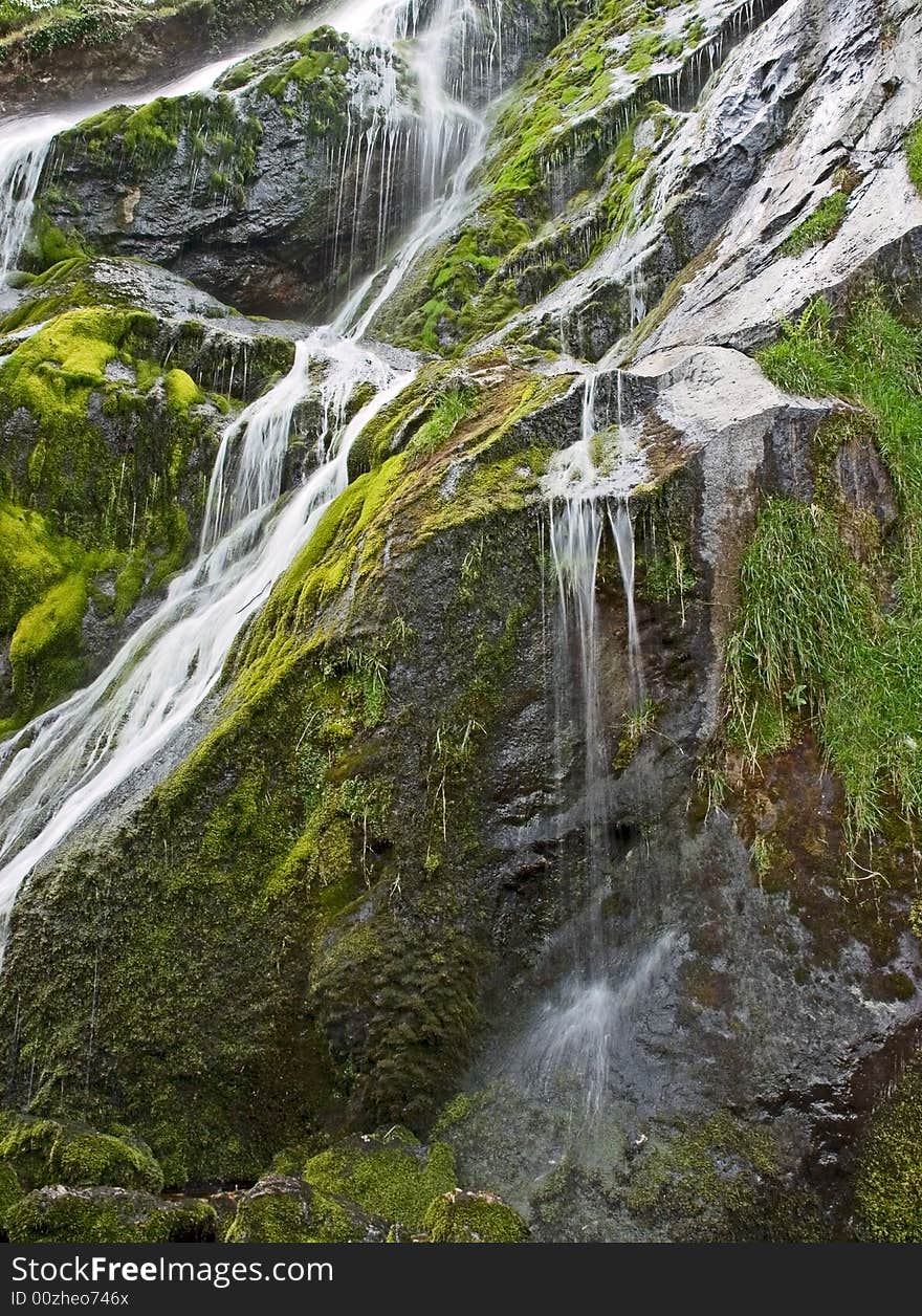 Torc waterfall in wiclow mountain in Ireland