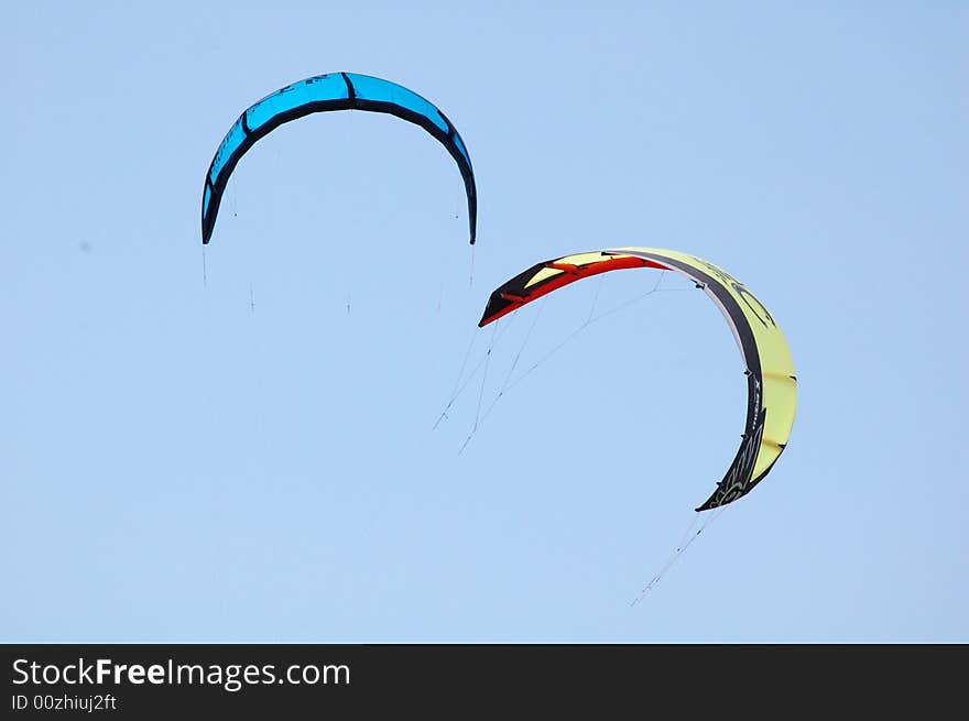 Kite for boarding in sea