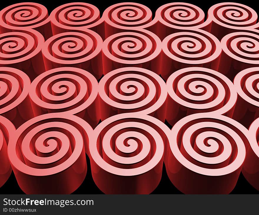 Chinese red cloud pattern isolated on white background. Chinese red cloud pattern isolated on white background