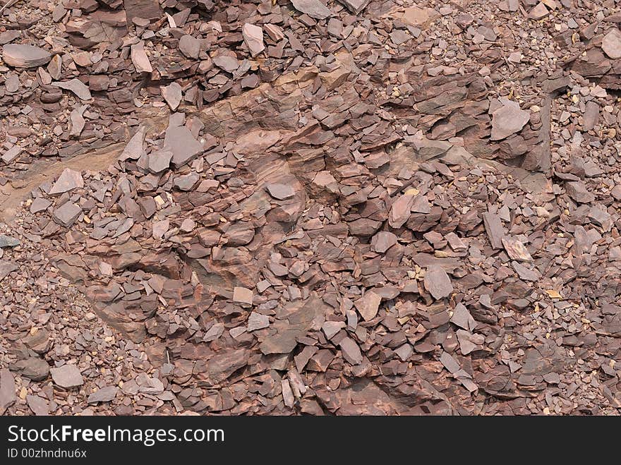 Isolated red rock wall texture. Isolated red rock wall texture