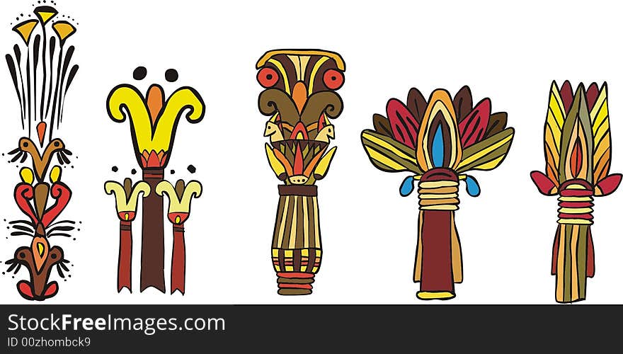 Elements of design in style of Egypt