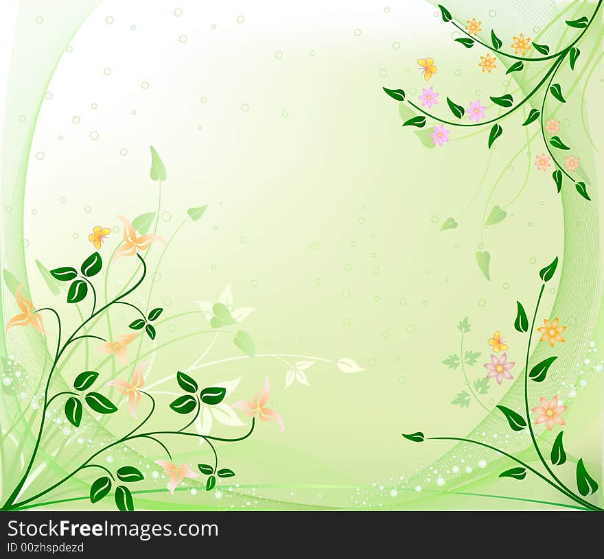 Abstract floral background