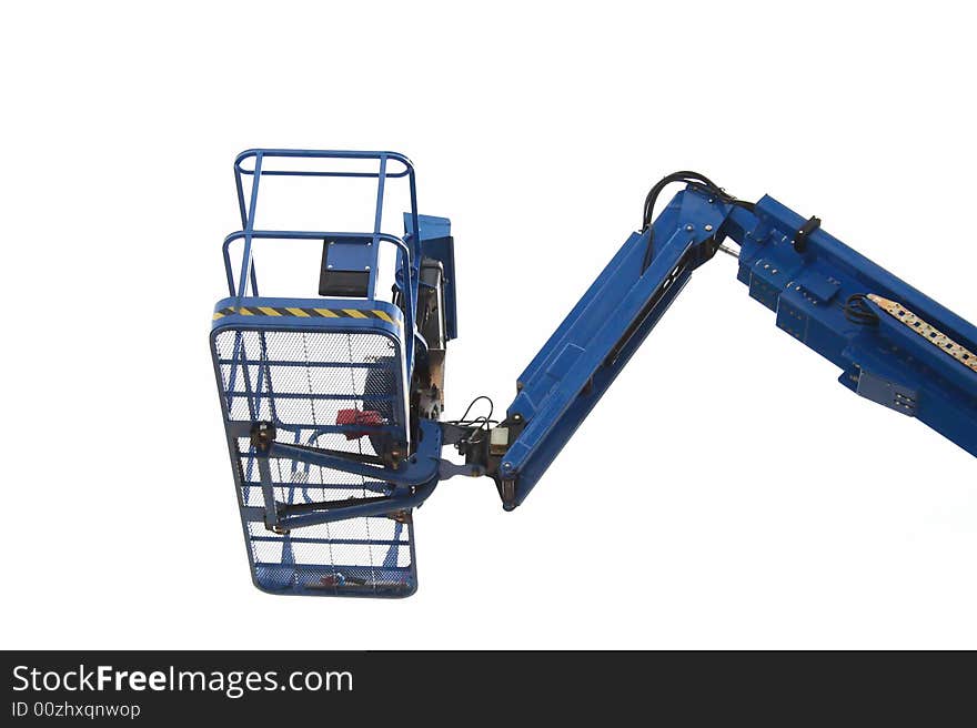 Blue Construction Crane