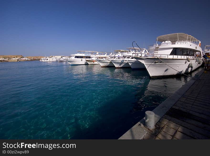 Yachts In A Port