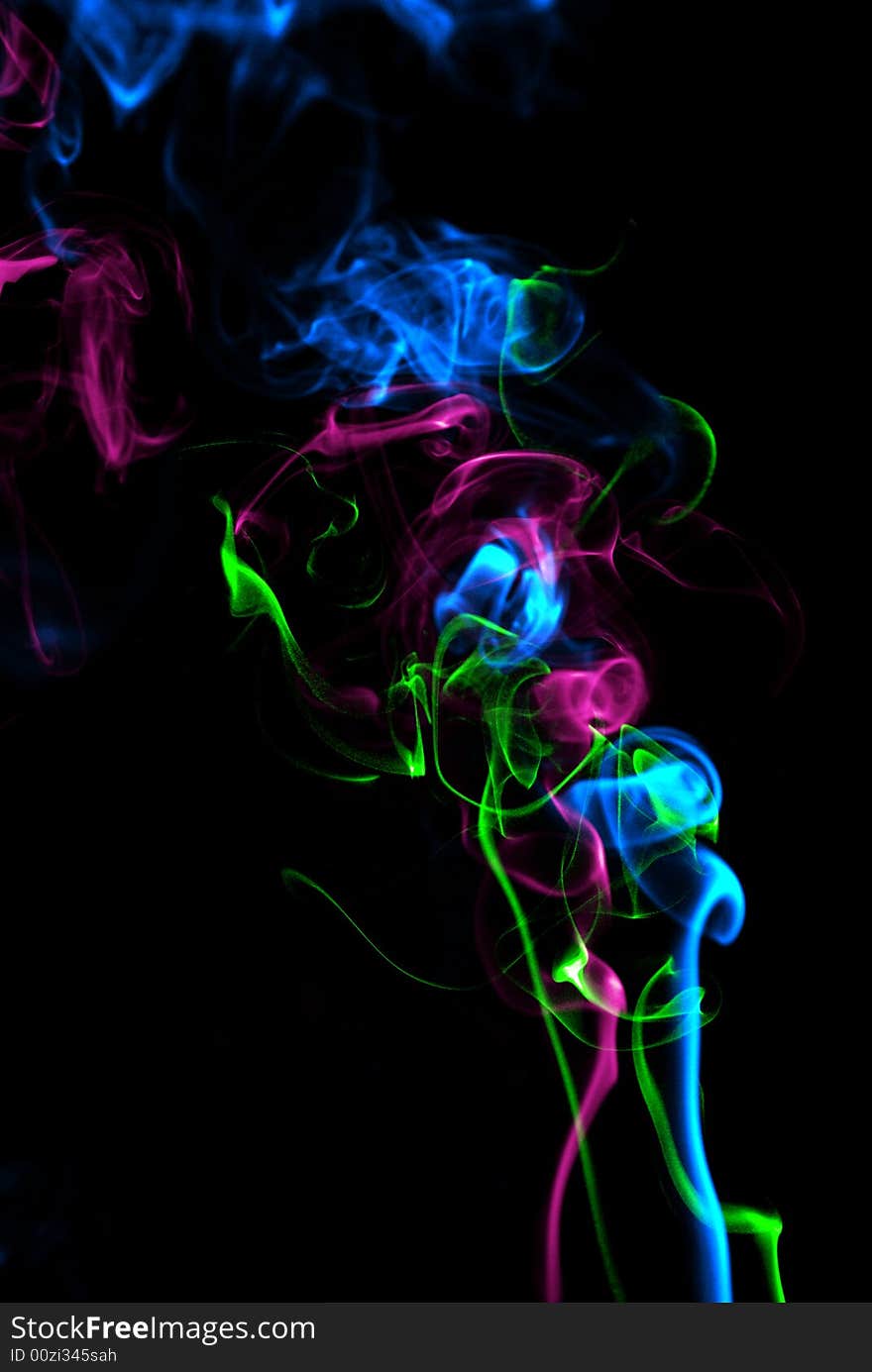 Abstract smoke trails