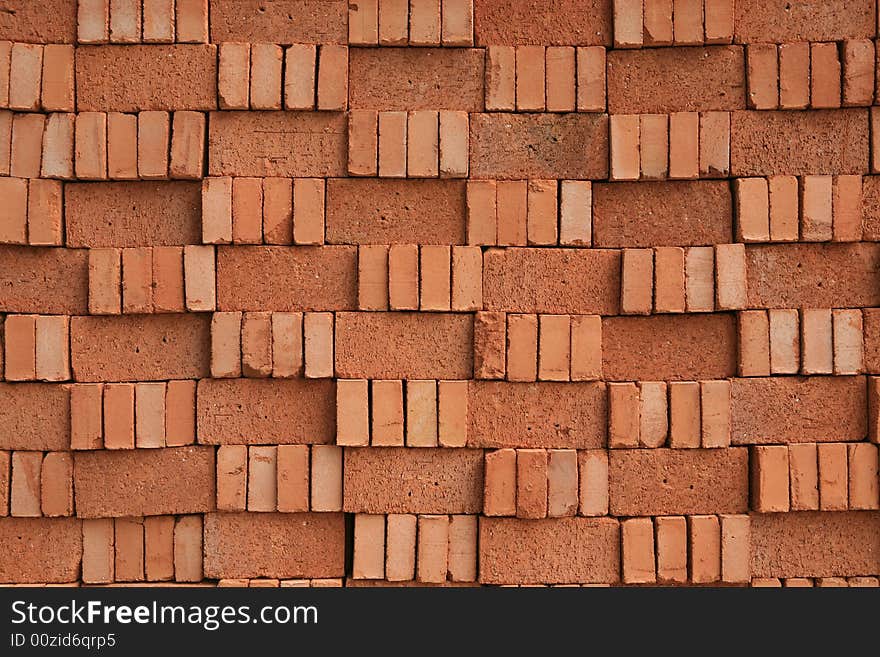 Texture of red brick wall. Texture of red brick wall