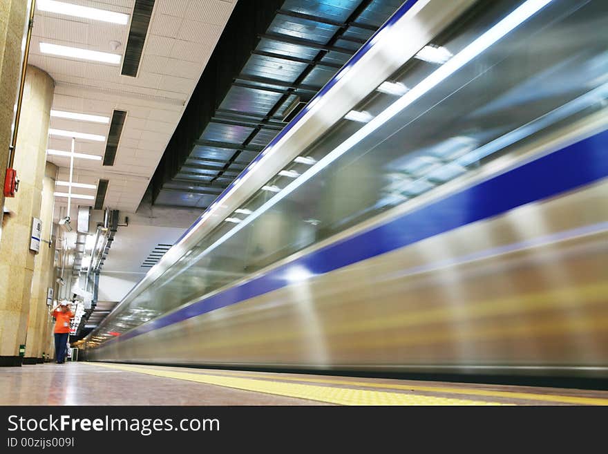 Underground in beijing running away