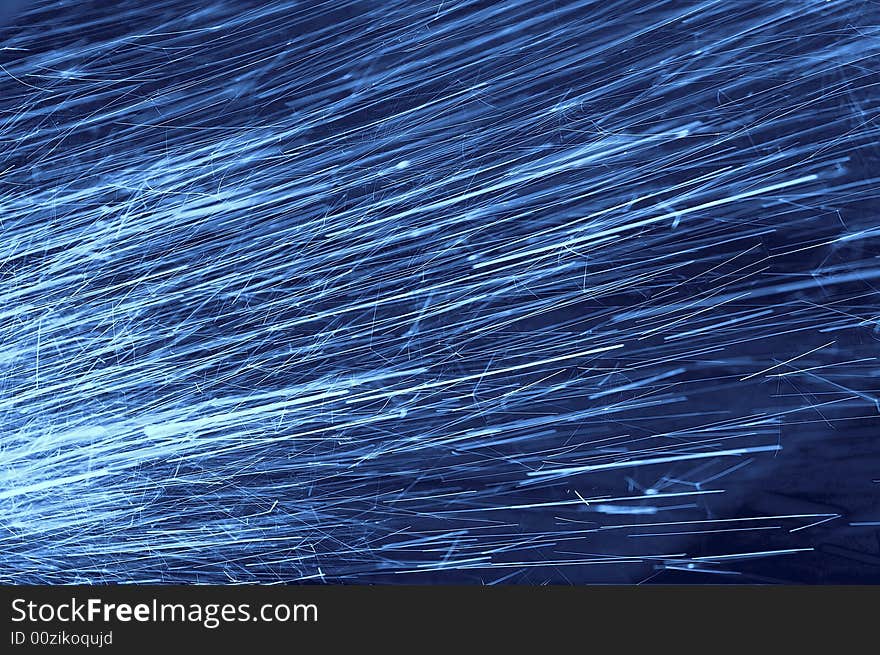 A abstract background of blue rays flowing. A abstract background of blue rays flowing