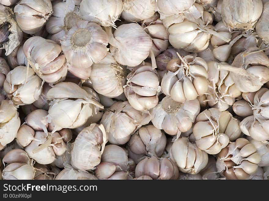 Garlic at a market