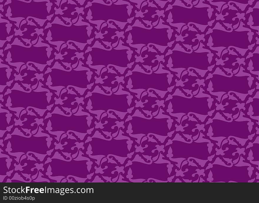 Ottoman style wallpaper pattern and shape