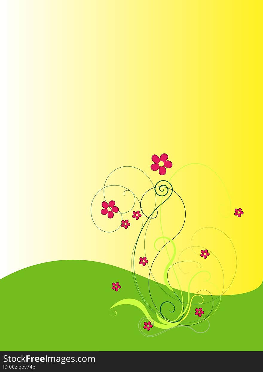 Background With Flowers