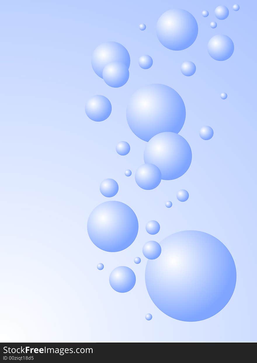 The Droplets background, the illustration