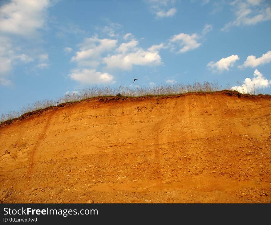 Clay hill scenery