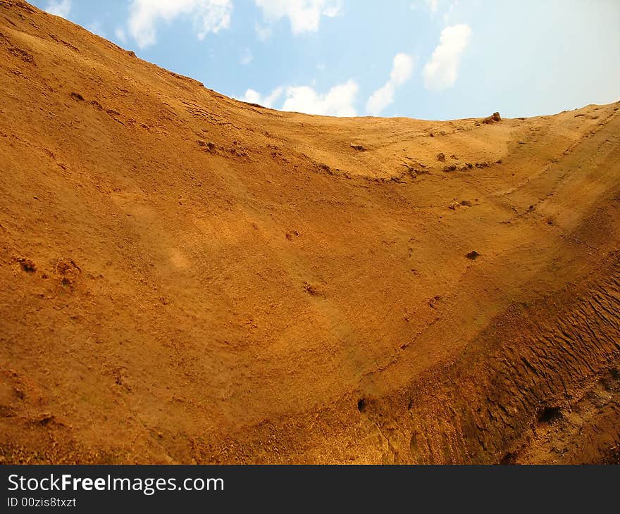 Clay hill scenery