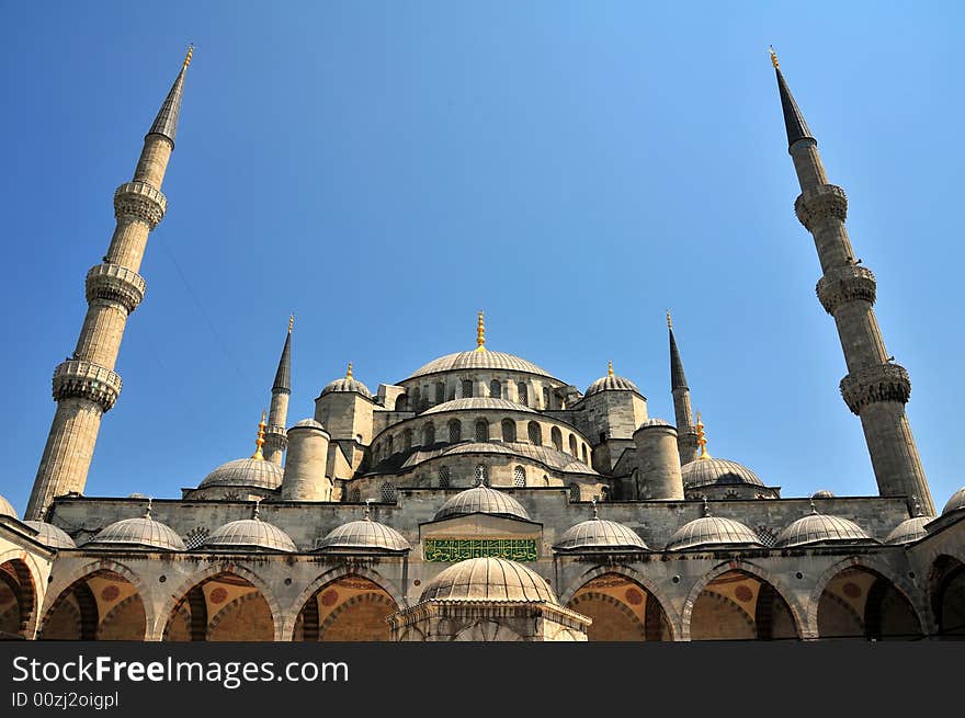 The majestic Blue Mosque in Istanbul