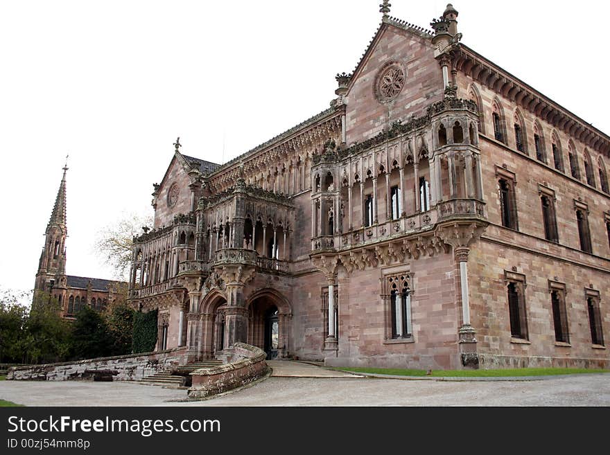 Palacio, gothic style in Comillas, Cantabria