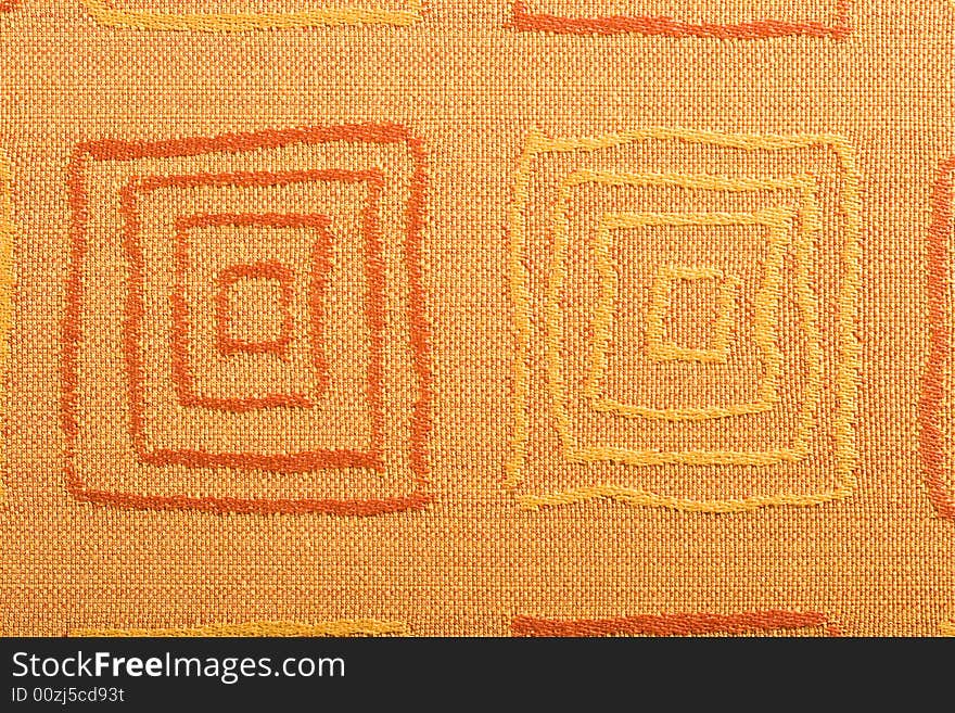 Qualitative yellow fabric texture. Abstract background. Close up.