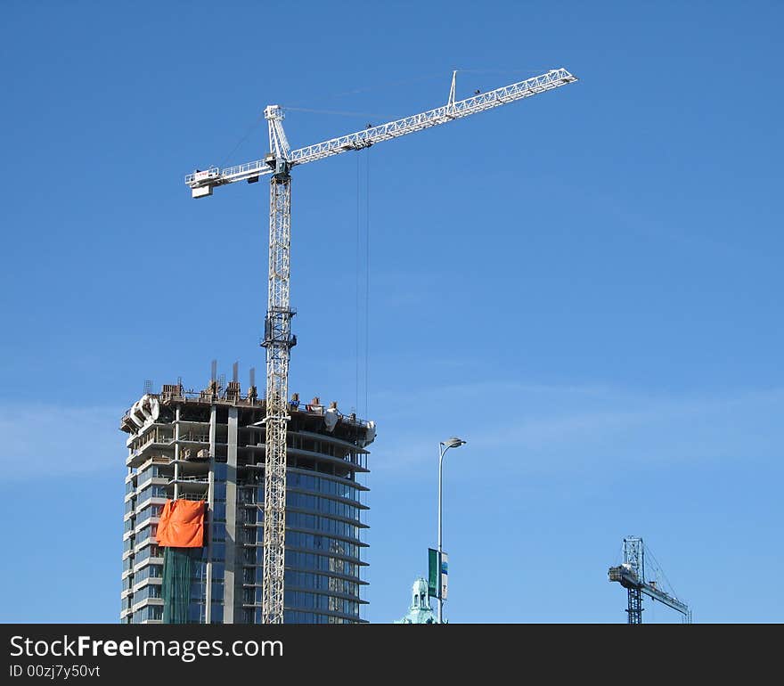 The construction of a tower