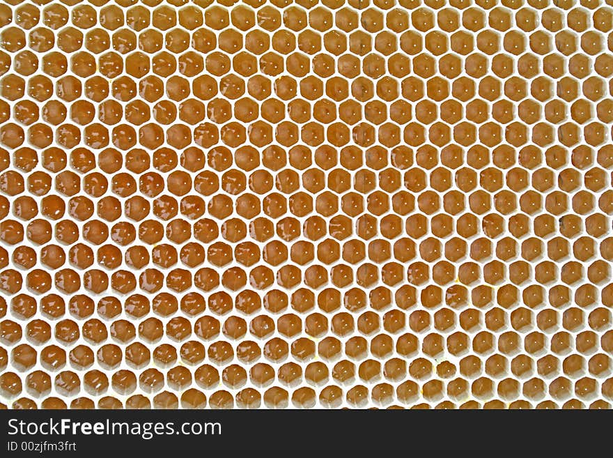 Close-up of honeycomb pattern. Close-up of honeycomb pattern