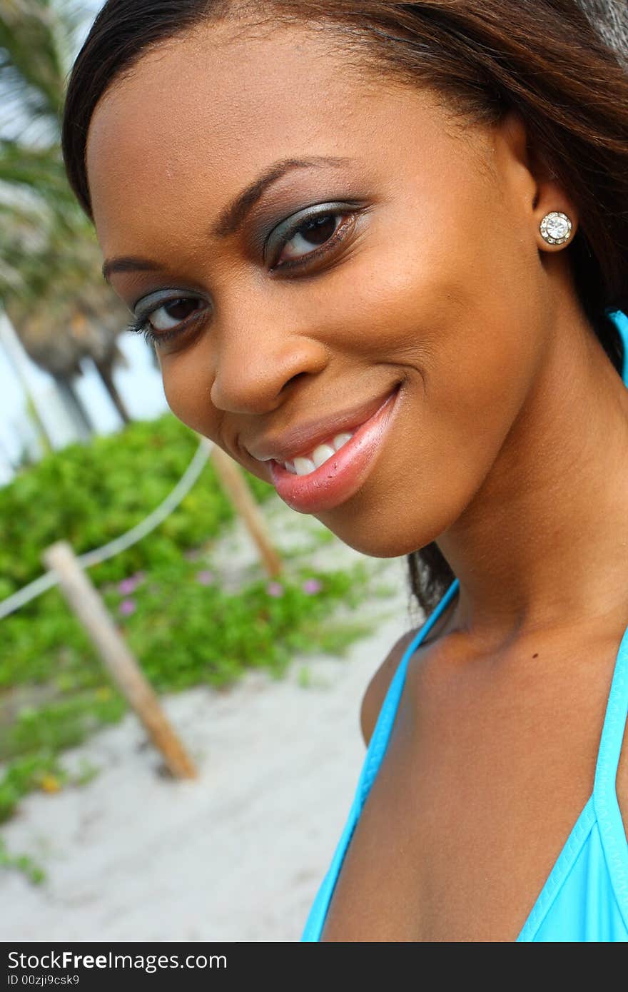 Headshot Of an Attractive Young Woman