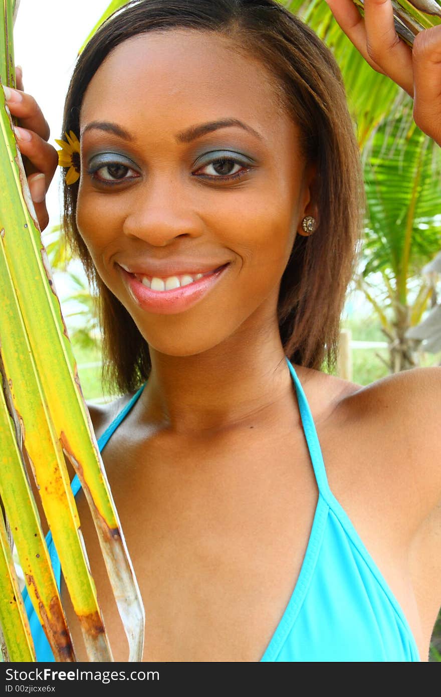 Young woman posing for the camera. Young woman posing for the camera.