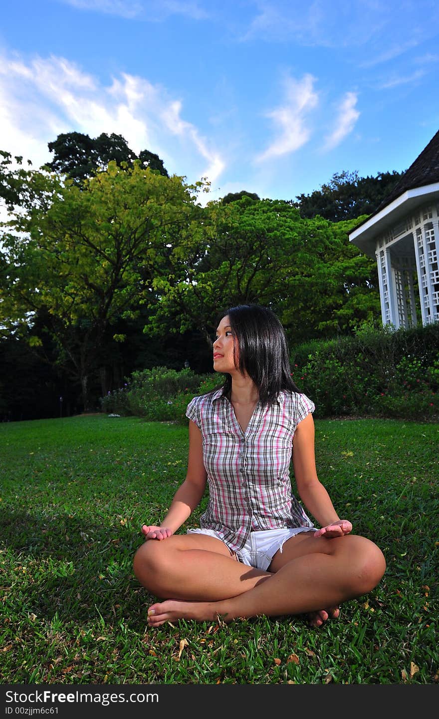 Girl doing Yoga 6