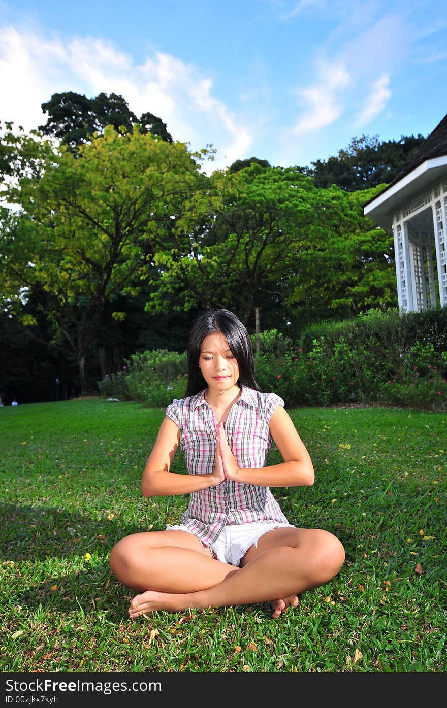 Girl doing Yoga 7