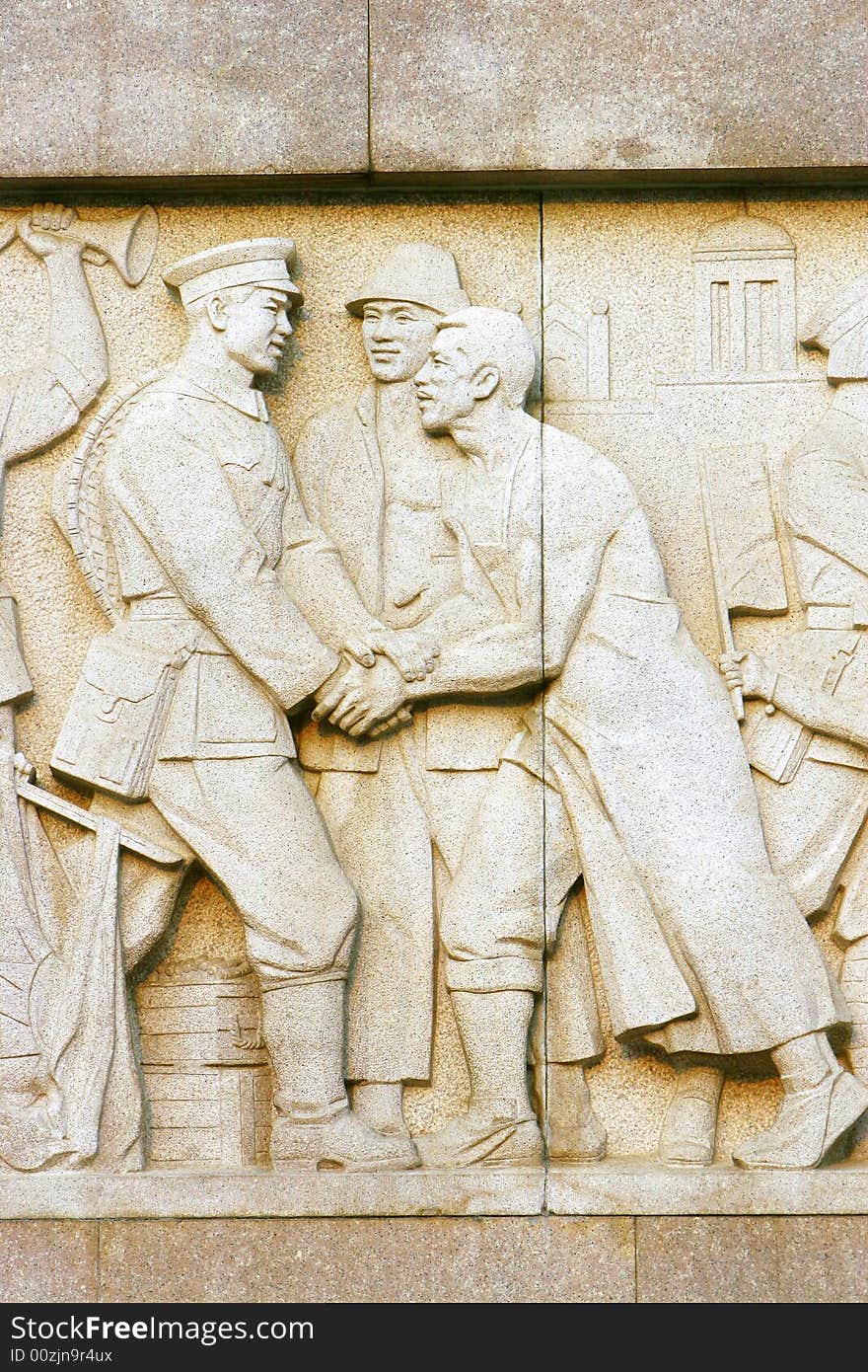 The relief of The August 1st. uprising cenotaph nanchang china .