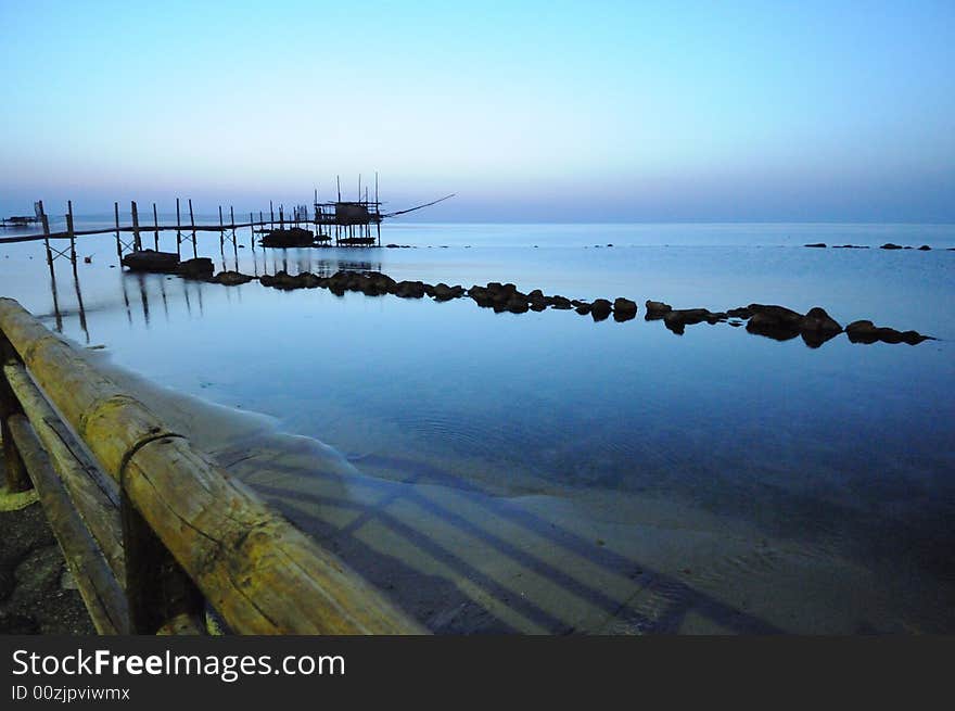 Trabocco into the sunset