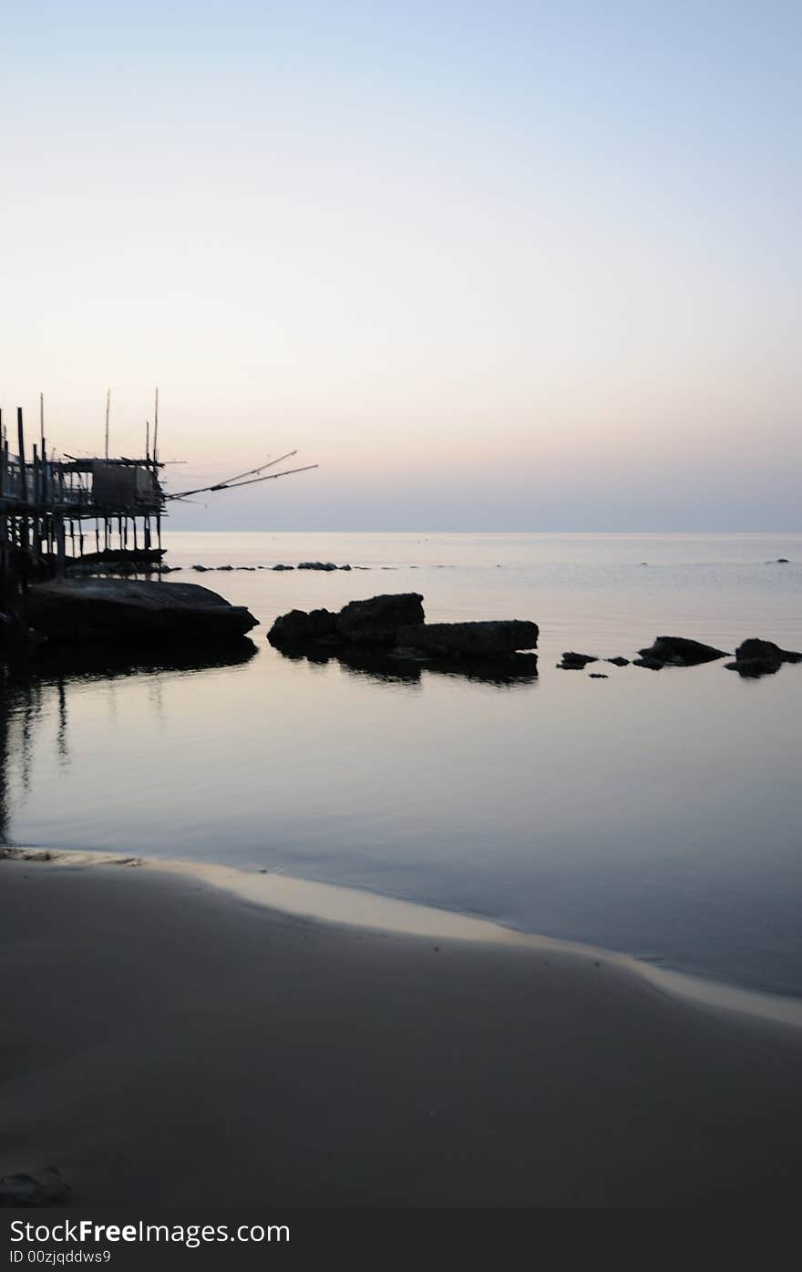 Trabocco into the sunset