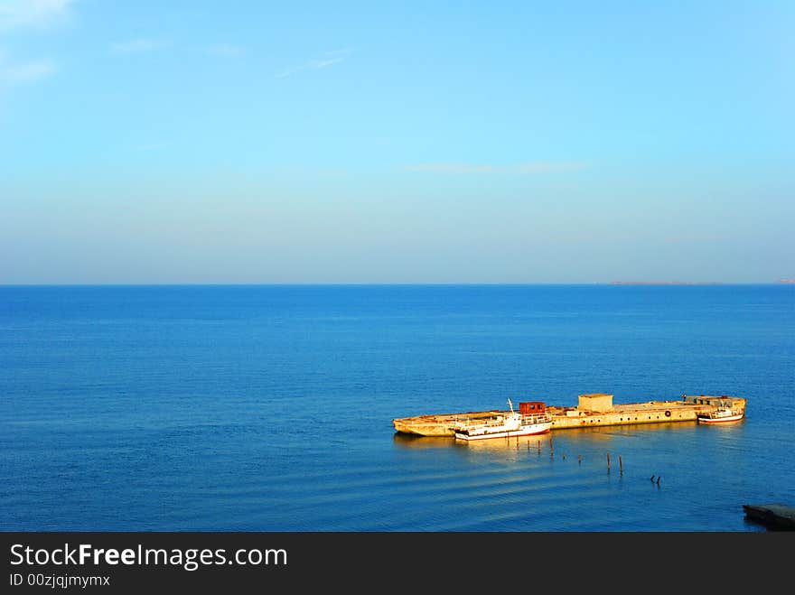 Early morning on black sea. Early morning on black sea