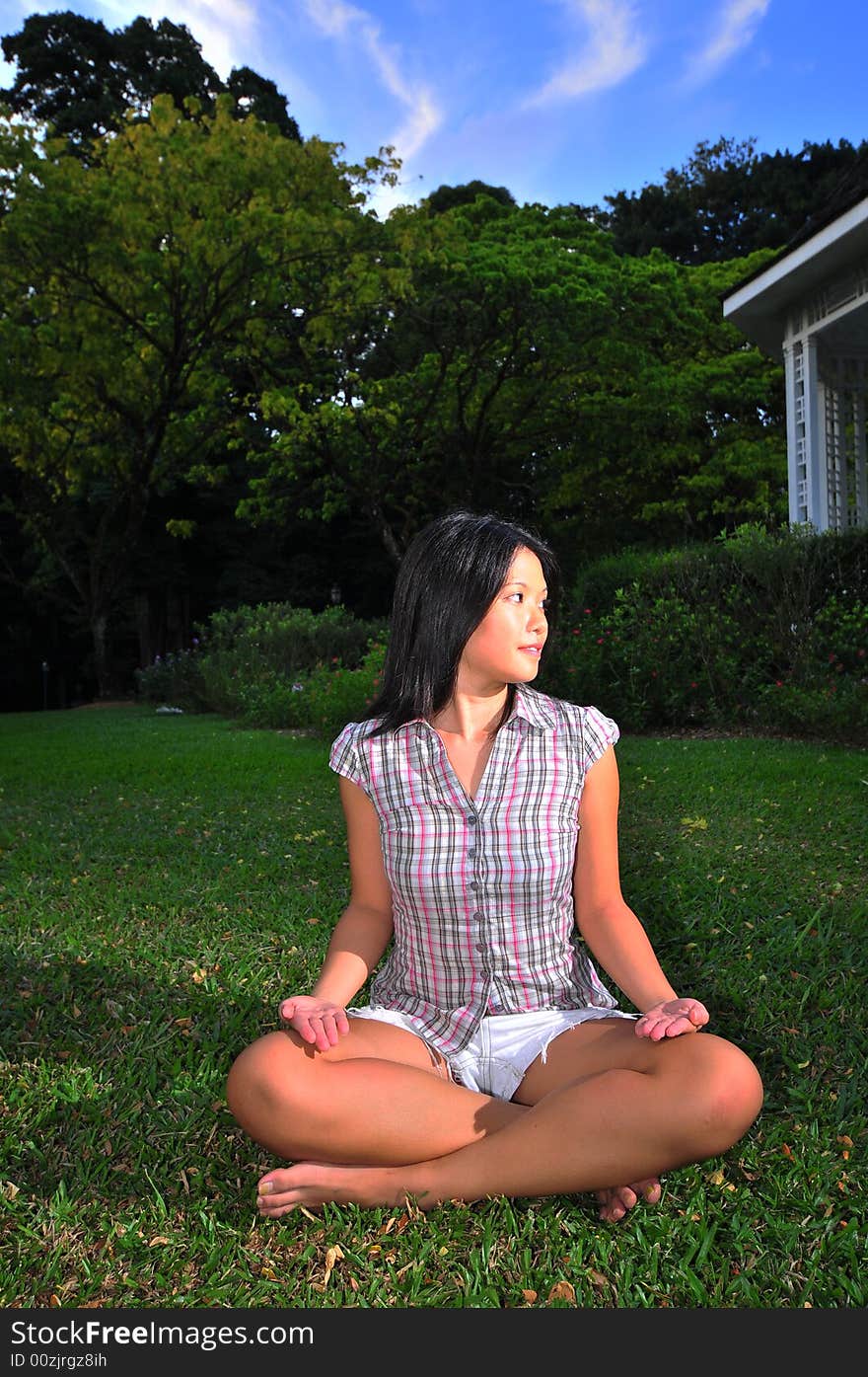 Girl doing Yoga 10