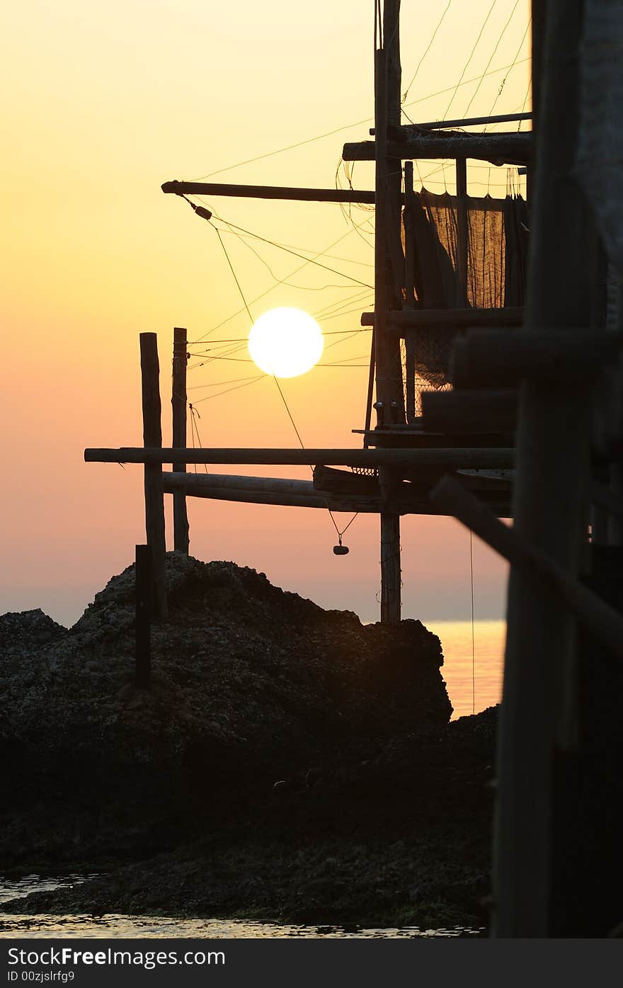 Trabocco into the sunset