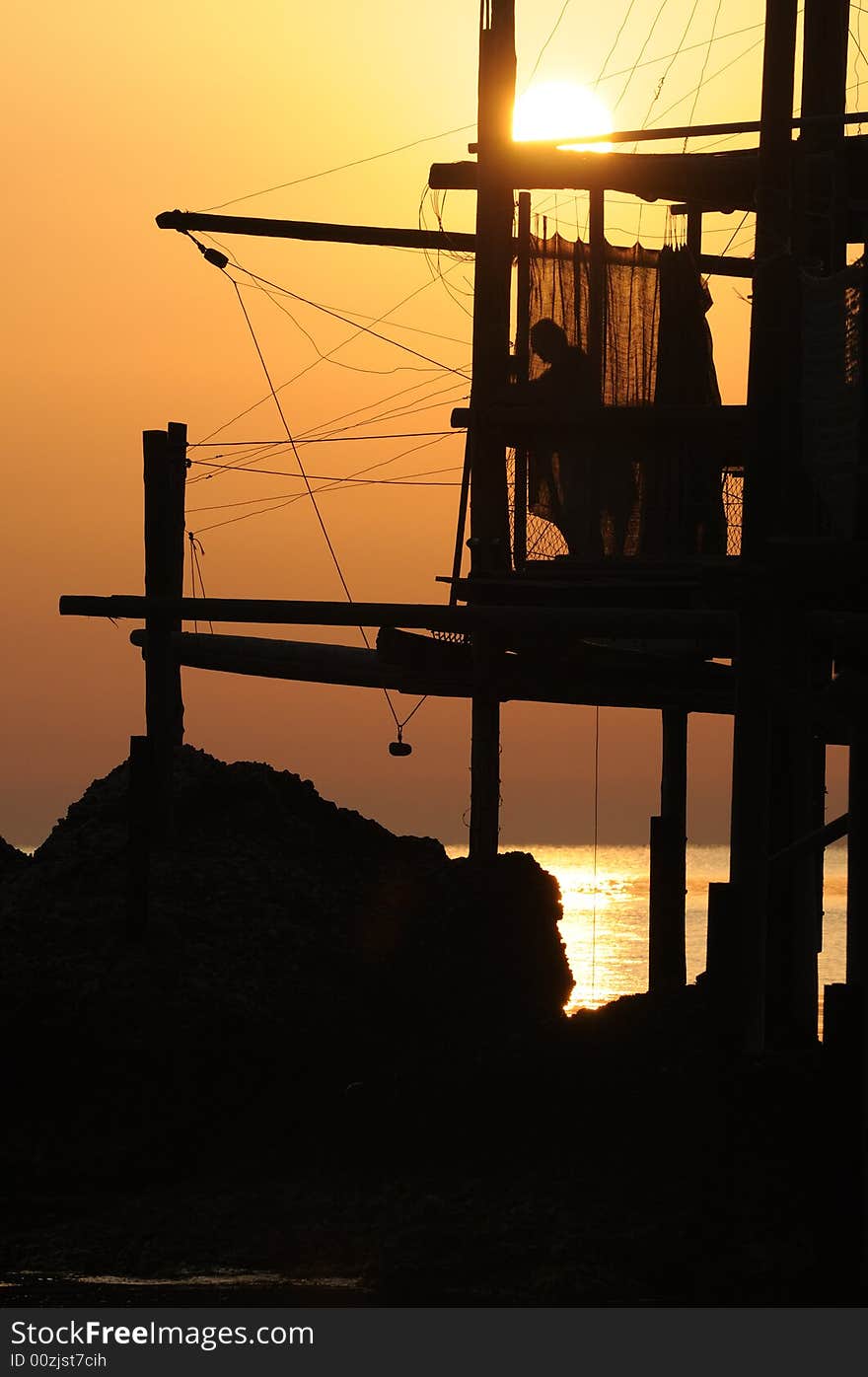 Equipment for fishermen to the dawn Abruzzese. Equipment for fishermen to the dawn Abruzzese